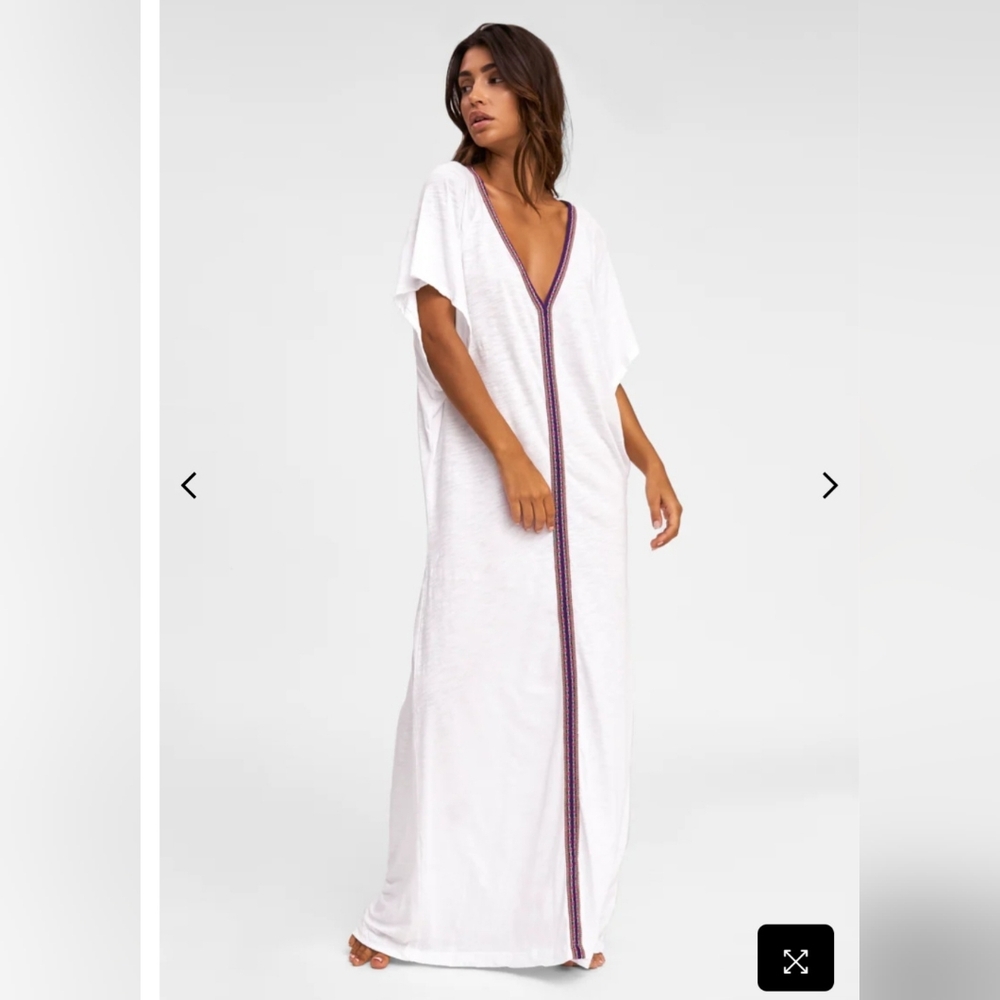 Pitusa White Full Length Swim Cover Up